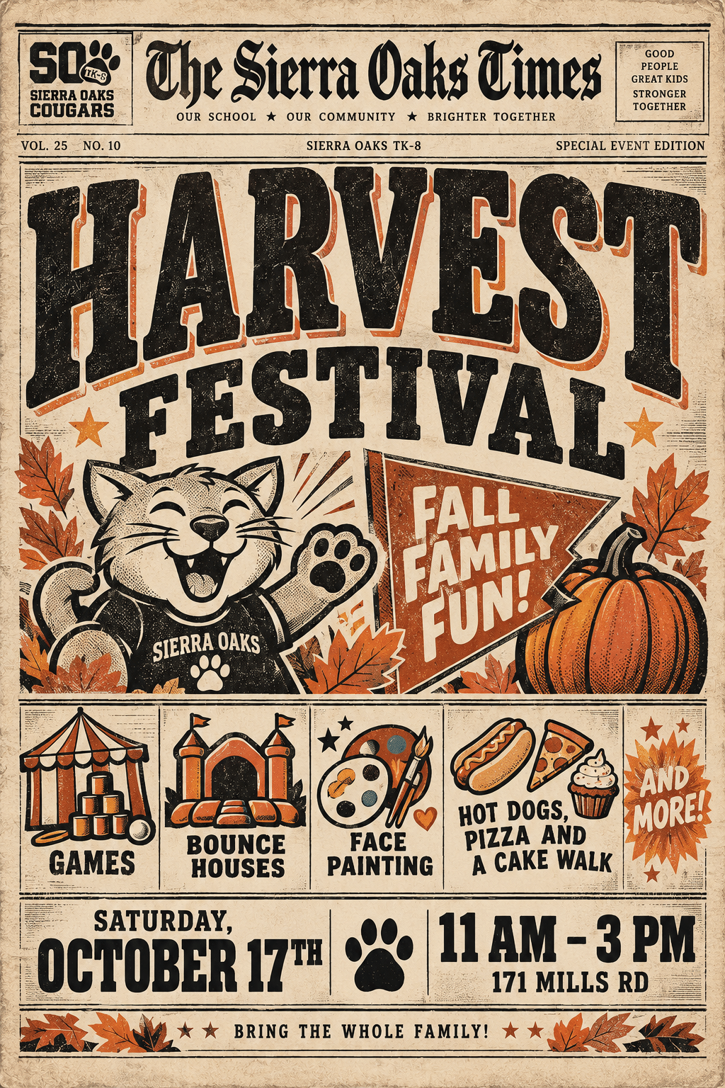Sierra Oaks Harvest Festival 2026 Poster