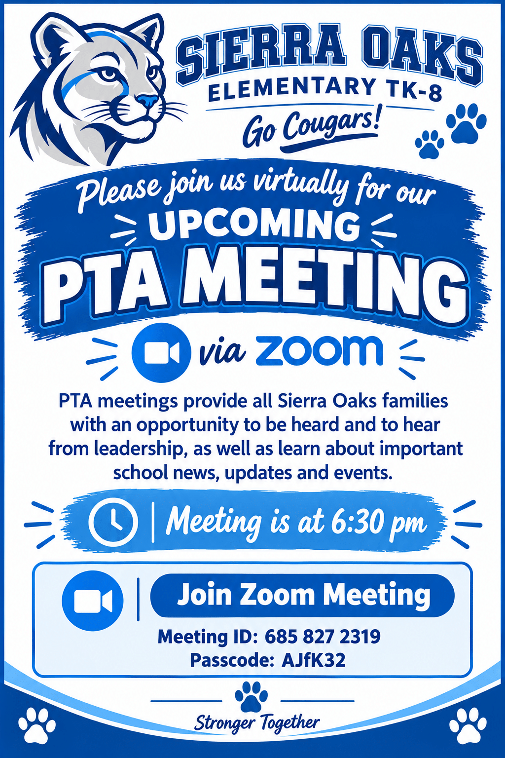 Virtual PTA Meeting