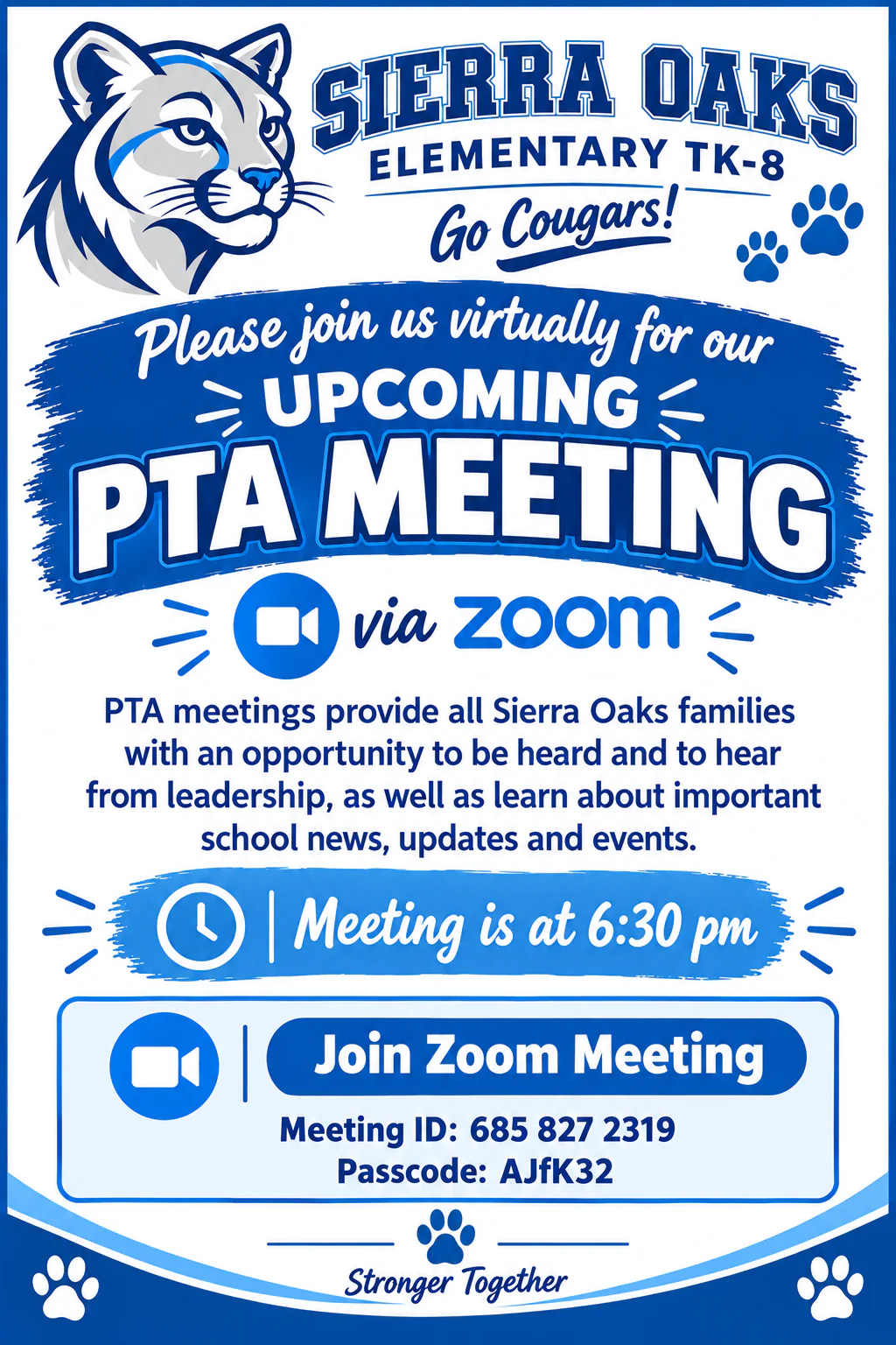 Virtual PTA Meeting